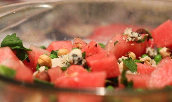Blue Watermelon Salad